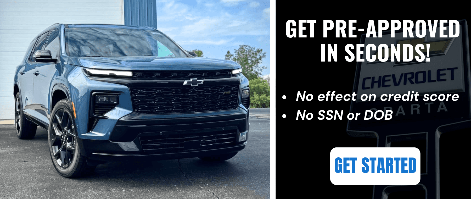 Get Pre-Approved in Seconds at Sparta Chevrolet in Sparta MI